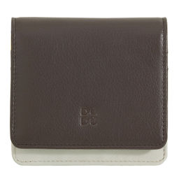 Итальянский кожаный кошелек DuDu серии Flores | кофейно-коричневый - Dudubags фото 2