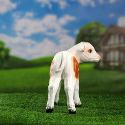 Садовая фигура из полистоуна Телёнок, 27 см - Хорошие сувениры фото 4