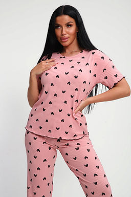 Пижама с брюками (01063, розовый) - Плиона фото 12
