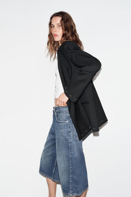 BERMUDA JORTS DENIM TRF TIRO MEDIO / Azul - Zara фото 3