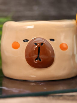 Кружка керамическая iLikeGift Amazing capybara, brown