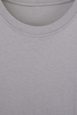 Gri- Ekru Oversize 2li Paket Basic %100 Pamuklu T-Shirt TMNSS24TS00038