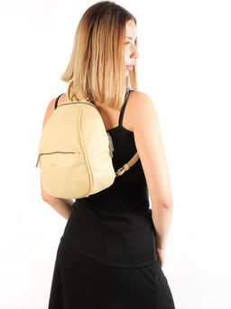 LACCOMA рюкзак Мэри-Y2005-желто-бежевый эко кожа хлопок