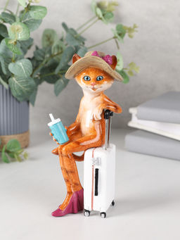 Фигурка Кошка путешественница 17 см / YX31018 /уп 24/ - Галеонтрейд фото 2