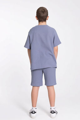 Шорты М224043в Серо-голубой