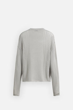 OPEN KNIT TEXTURED SWEATER - Zara фото 8