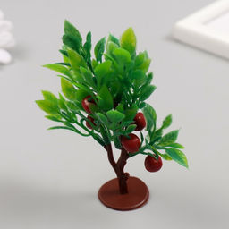 Искусственное растение для творчества пластик «Куст яблони», 7.5×10 см