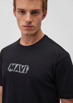 Mavi Logo Bask?l? Siyah Tisort  фото 5