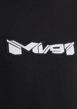 MV91 Nak?s Detayl? Siyah Tisort - Mavi фото 6
