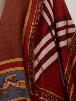 Тонкий, мягкий двусторонний палантин из тонкой шерсти - Tantino фото 5