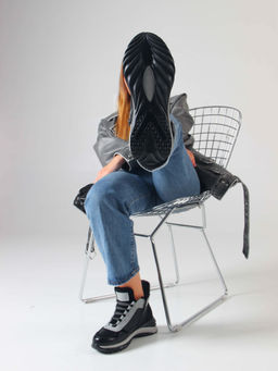 Ботинки EDART 350.uno2 bl. черный серый/шерсть - Ed'art фото 8