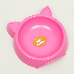 Цена за 2 шт. Миска «Кошачьи ушки» 200 мл, 15 х 3.7 см, розовая