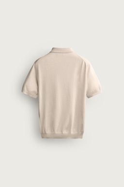 POLO PUNTO REGULAR FIT CREMALLERA / Crudo / Beige - Zara фото 6