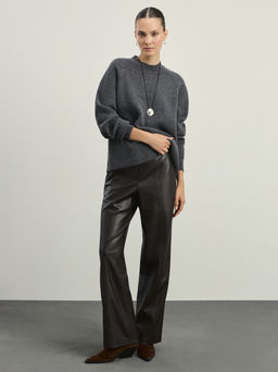 Джемпер с воротником-стойкой / Zarina  фото 2