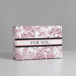 Коробка подарочная складная, упаковка, «Для тебя», 30 х 20 х 9 см