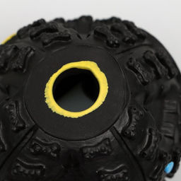 Квакающий мяч для собак, жёсткий, 7,5 см, чёрный - Пижон фото 3