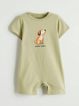 K?sa Kollu Erkek Bebek Tulum