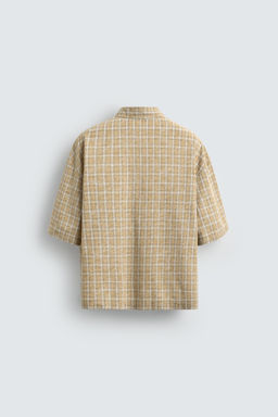 BOXY FIT CHECK SHIRT - Zara фото 8