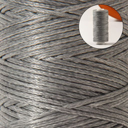 Нитки вощёные, плетёные, плоские, 150D/16, 0.8 мм, 50±2 м, светло-серые
