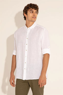 Мужская белая рубашка с длинным рукавом - U.s. polo assn фото 12