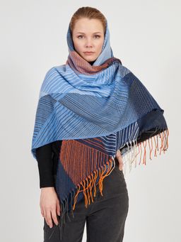 Большой  платок в стиле арт-деко в составе шерсть - Tantino фото 5