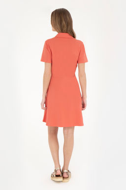 Женское пудровое трикотажное платье - U.s. polo assn фото 12