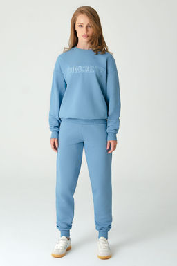 Арт. 2520/3 Костюм с брюками женский 44-52 (5 шт) Цвет:верх-голубой,низ-голубой - Калинка фото 12