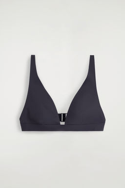 TOP DE BIKINI EFECTO NEOPRENO CUELLO DE PICO