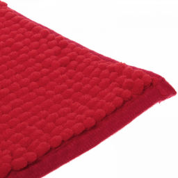 Коврик для ванной 50*80 "Букли" бордовый