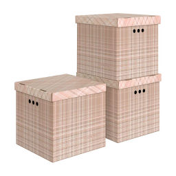 Короба картонные, 31.5*31.5*31.5 см, набор 3 шт. Valiant  фото 4