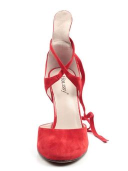 06-V-892 RED Туфли женские (натуральная замша) - Фабричный китай фото 9