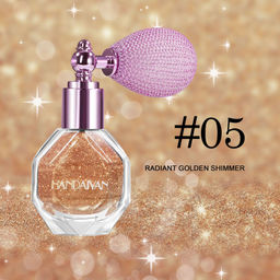 Хайлайтер с распылителем, глиттер для тела тон 05