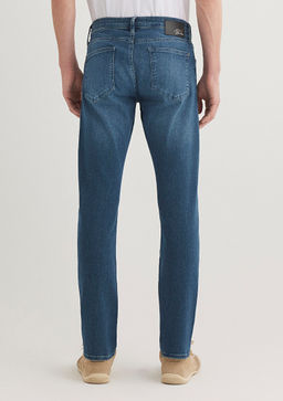 Jake Lux Black Golgeli Indigo Mavisi Jean Pantolon  фото 4