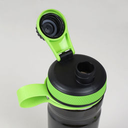 Бутылка/Шейкер YOUBETTER SHSD-600 винт.крышка, антискольз. вставка, чёрно-зелёный для спортивного питания 600ML/уп60 - Галеонтрейд фото 5