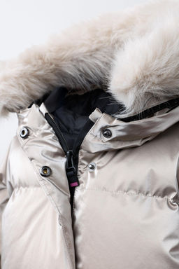METALLIC WATER-RESISTANT AND WINDPROOF FEATHER DOWN PUFFER JACKET RECCO® SYSTEM SKI COLLECTION - Zara фото 23