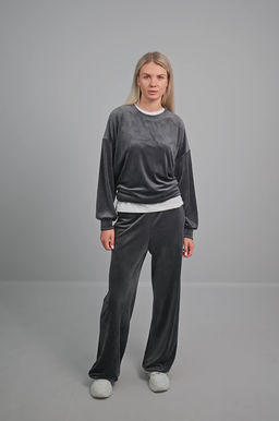 Женский велюровый костюм оверсайз Happyfox