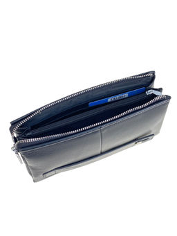 Клатч мужской из натуральной кожи, цвет черный - Greta фото 2