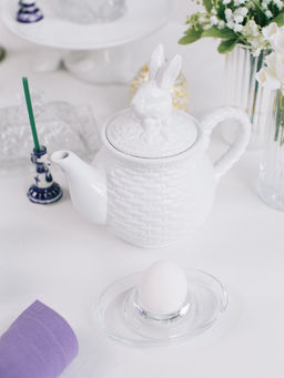 Заварочный чайник Доляна Зайка, 800 мл, доломит, белый