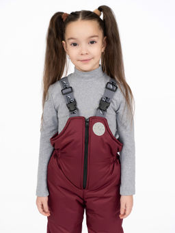 Полукомбинезон детский бордовый