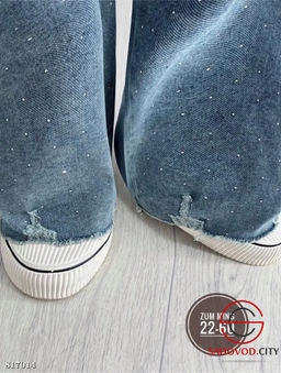 Джинсы женские со стразами - Bruno фото 4