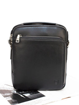 LACCOMA сумка 1684-3-черный натуральная кожа