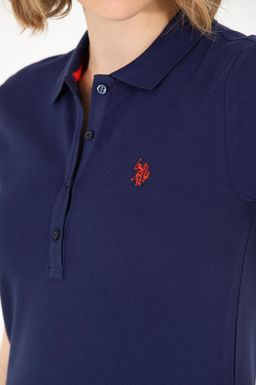 Женская темно-синяя футболка Basic - U.s. polo assn фото 7