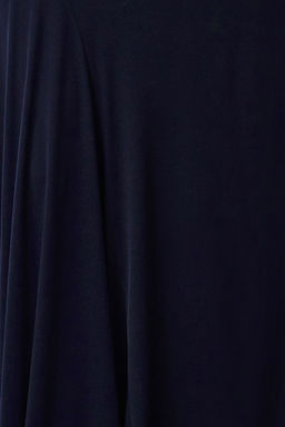 TRENDYOLMILLA Lacivert Fitted/Vucuda Oturan Dik Yaka Uzun Kollu Esnek Maxi Orme Elbise TWOAW25EL00099  фото 7