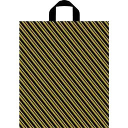 Пакет с петлевой ручкой 40х44+6 37мкм (ТИКО) ПНД "Золотая полоса" ПТЛ00619 упак/50шт.