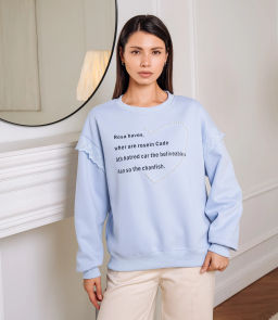 Свитшот #КТ3705 (3), голубой