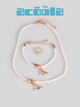 ACOOLA / Набор (бусы+браслет+кольцо) детский Tonka разноцветный