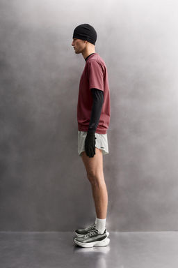 PANTALONES CORTOS LIGEROS RUNNING / Gris perla - Zara фото 4