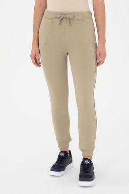 Женские легкие спортивные штаны цвета хаки - U.s. polo assn фото 2