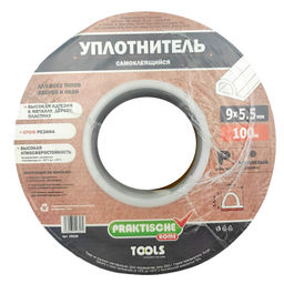 Уплотнитель резин.самокл.Р-проф. коричневый 9х5.5ммх100м