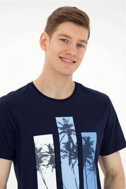 Мужская темно-синяя футболка - U.s. polo assn фото 2